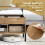Costway Lifting Tabletop Coffee Table w/ Open Shelves & Large Compartment Home 7