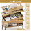 Costway Lifting Tabletop Coffee Table w/ Open Shelves & Large Compartment Home 5