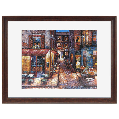 McS Frame for Puzzles, Walnut, 18 x 24 in or smaller