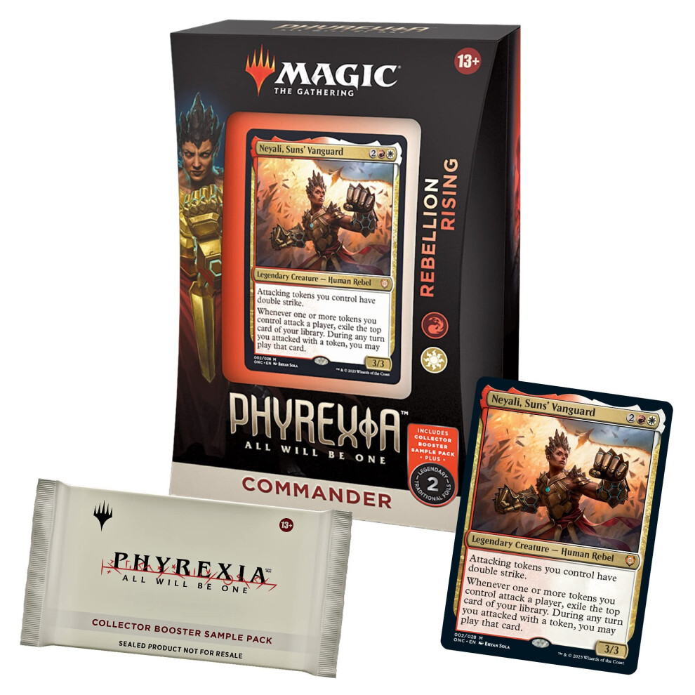 Magic: The gathering Phyrexia: All Will Be One commander Deck 2 + collector Booster Sample Pack