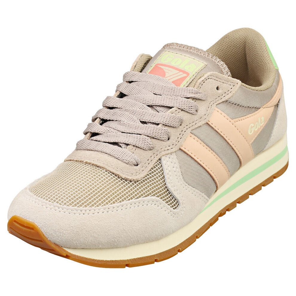 (8) Gola Daytona Womens Fashion Trainers in Grey Pink