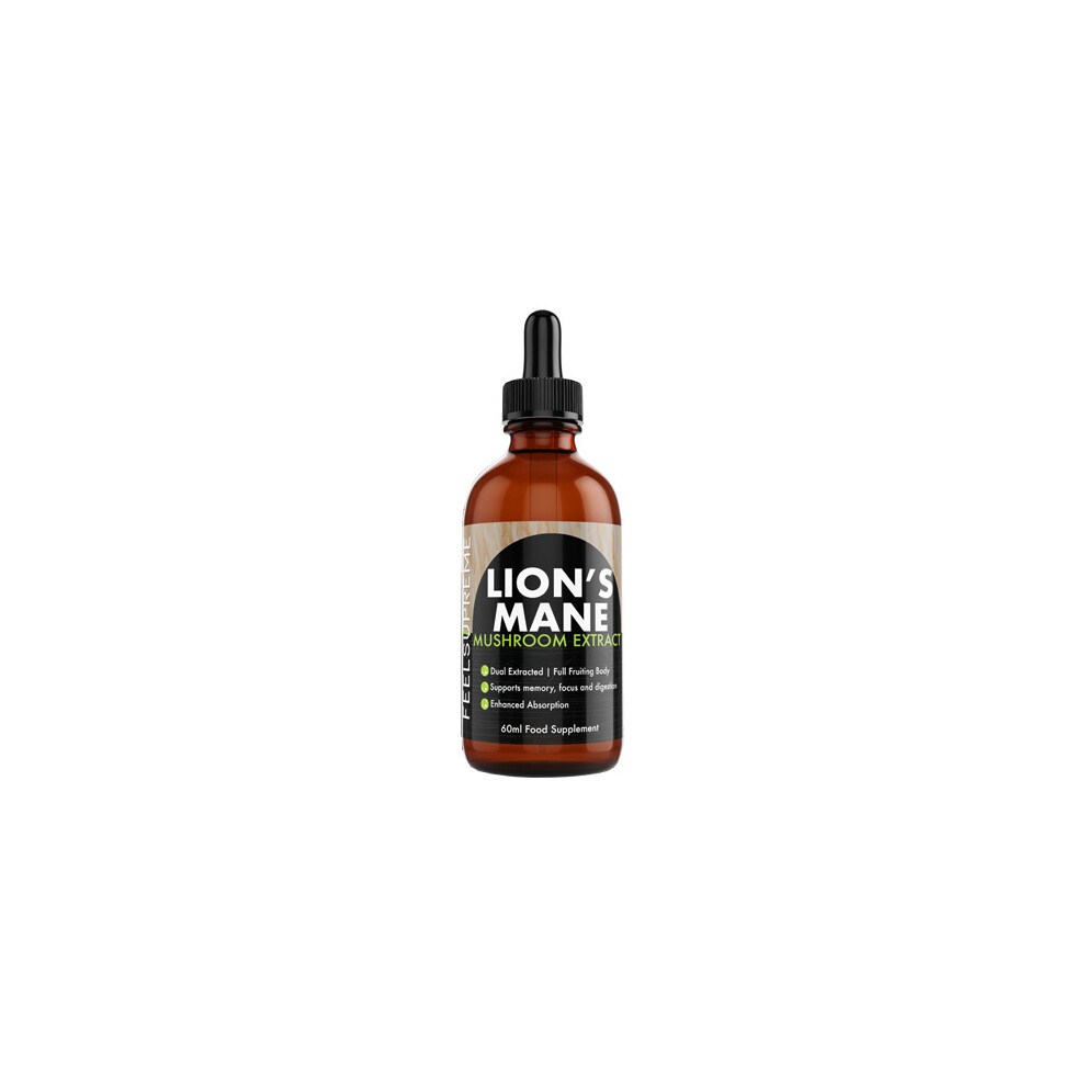 Feel Supreme 1500Mg Lion's Mane Mushroom Extract Tincture - 60Ml