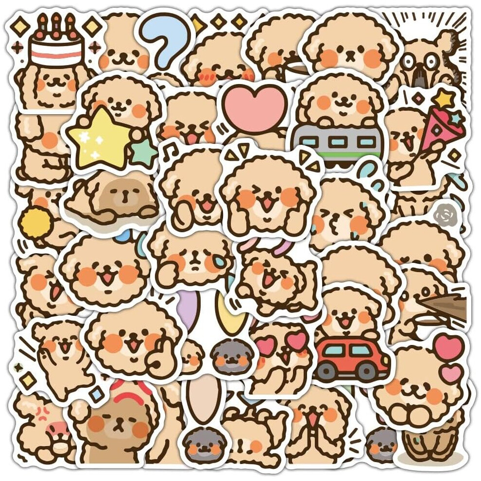 VIP dog stickers50 packs of cute VIP dog stickers, waterproof stickers, water bottleslaptops,outdoor decorations, gifts for children and teenagers