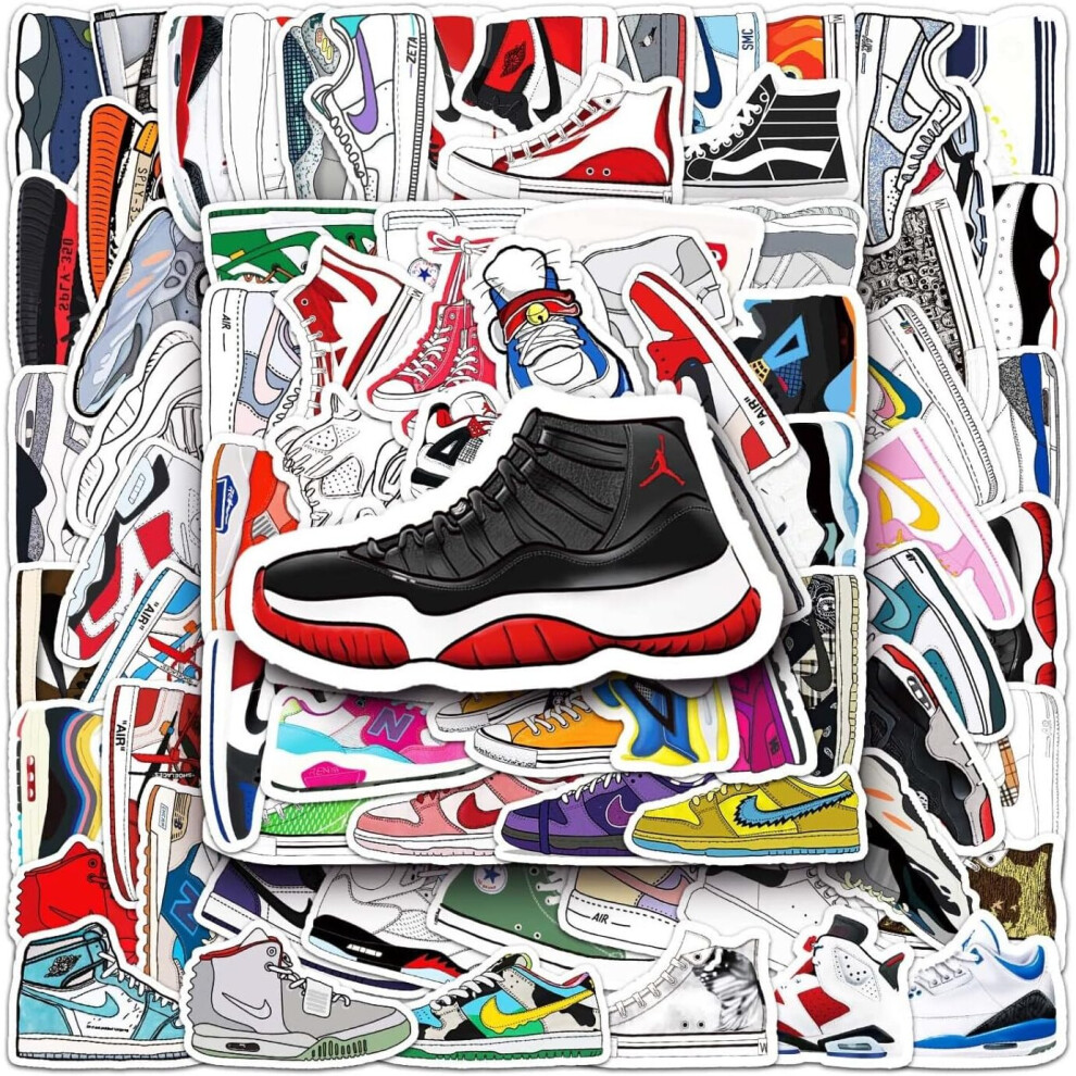 84 pieces of sports shoes stickers, PVC waterproof stickers, laptops, mobile phones, skateboards, luggage, water bottles, stickers, bags