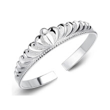 Sterling Silver Ladies Bracelet, Ladies Handmade Bracelet, Mother's Day Gift, Valentine's Day Gift (Crown)
