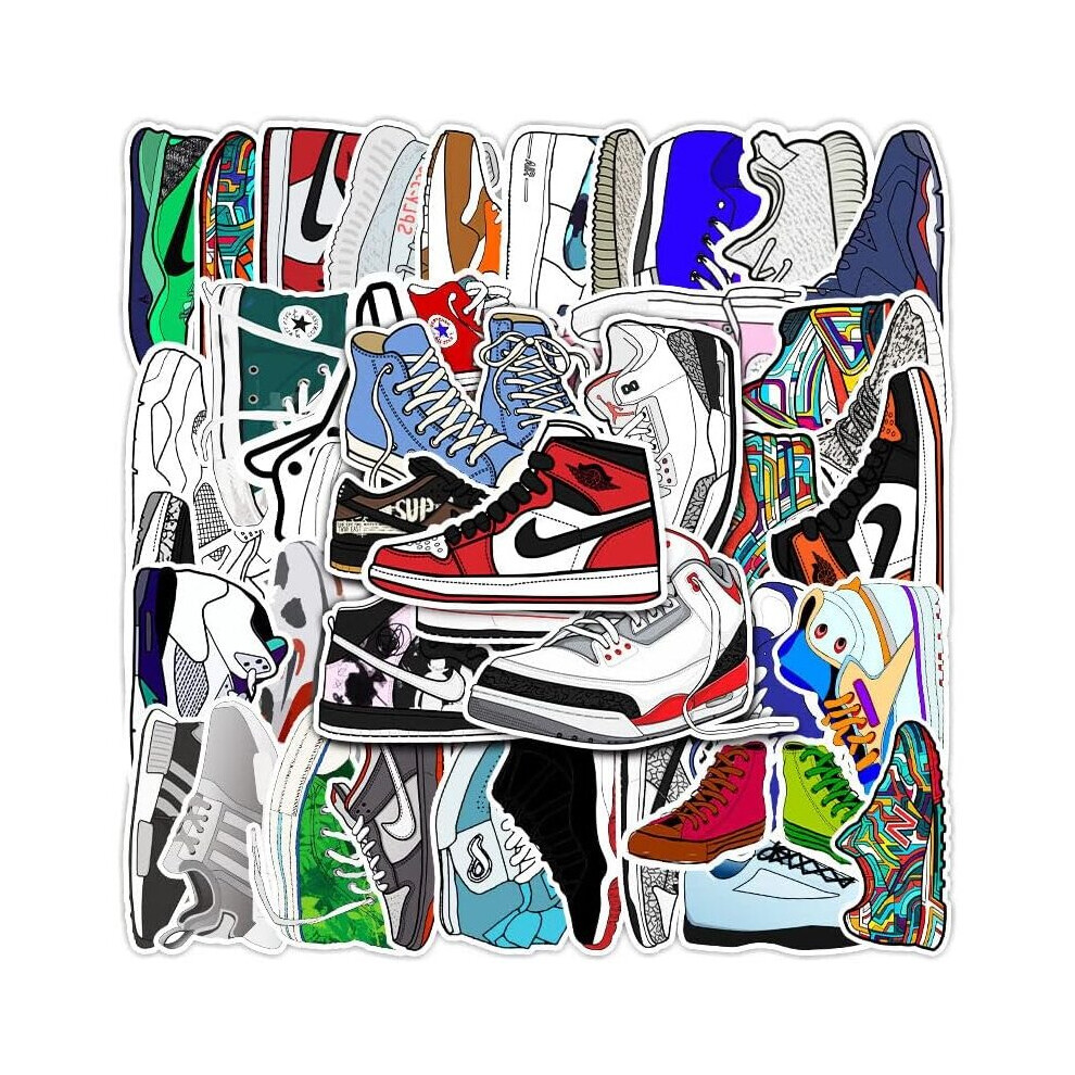 Tianfu 50Pieces Of Fashionablesports Shoes,Sports Shoes,Graffiti,Pvc Waterproof Stickers Color Stickers Computer Phones,Skateboards,Luggage,Water Bottles