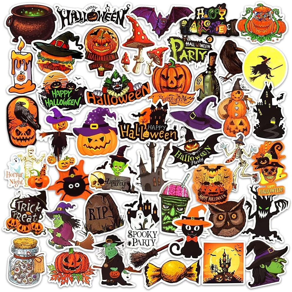 Cute Pumpkin Stickers for Kids Halloween Pumpkin Vinyl Stickers Large for Decorating Pumpkin Stickers Bulk