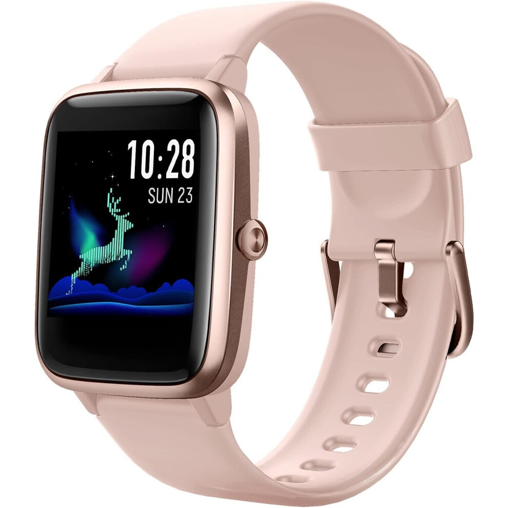 Women Smart Watch, Activity Fitness Tracker Compatible With Women Men, Smartwatch For Android & Ios Phones, Pink 7770197698115