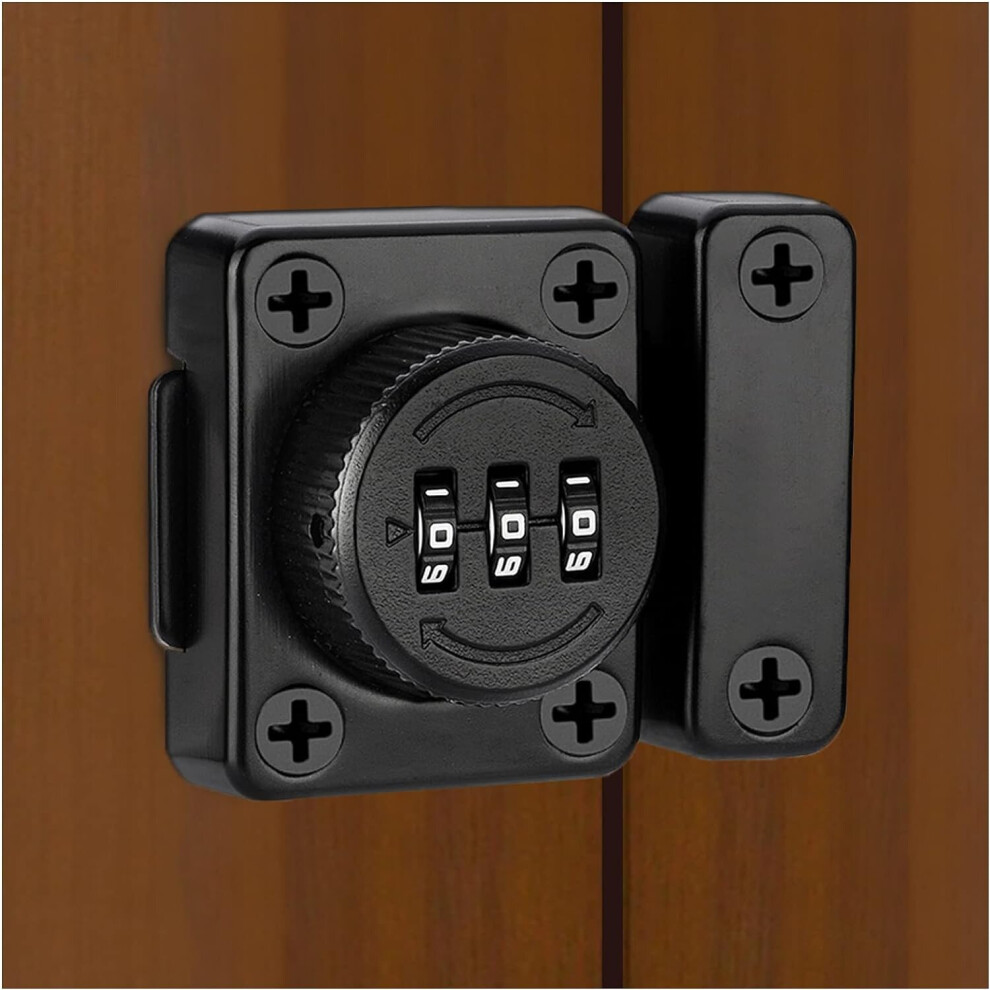 Password Lock Mechanism - Rotary Combination Lock - Push Door Buckle - Surface Mounted Door Buckle - Antique Door Lock 7770197694131