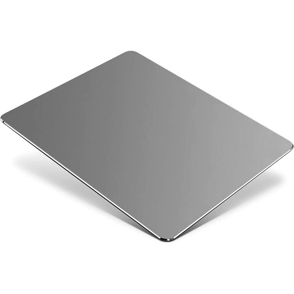 Mouse Pad, Hard Metal Aluminum Mouse Pad, Premium Dual-Side Waterproof Fast And Accurate Silver 7770197696852