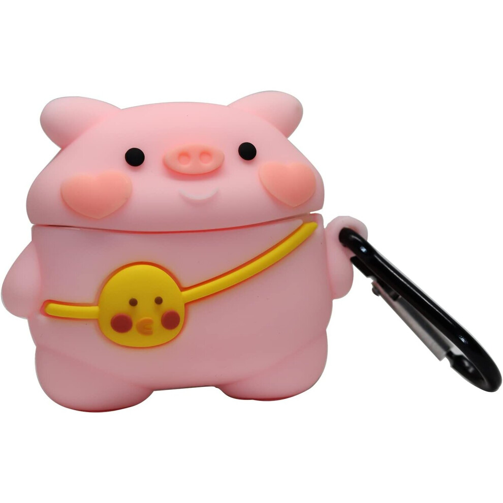 Apple Airpods Cute Phone Case (3Rd Generation) Anime Cool Cartoon Cute Kawaii Protective Case 2021 Airpods 3 Fall Arrest Earphone Case, Cute Pig 7770197701785