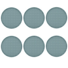 Drink Coasters Set  - Tabletop Protection for Any Table Type, Wood, Granite, Glass, Soapstone, Sandstone-Blue