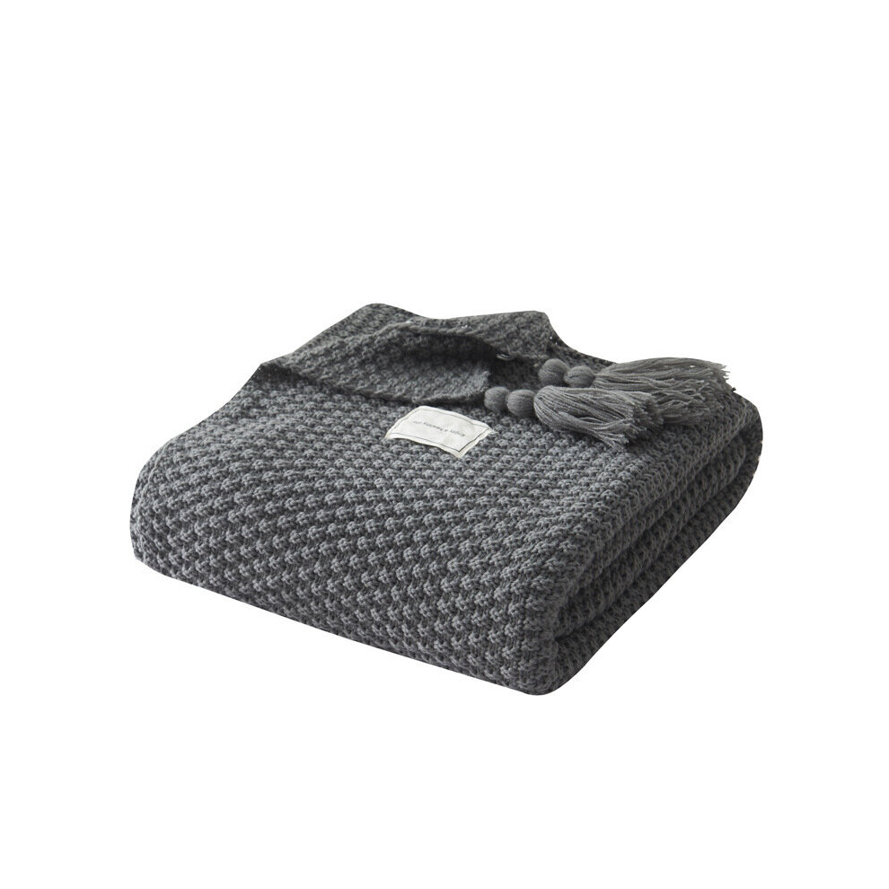 130*170CM,Nordic fringed knitted ball blanket wool blanket office air conditioning lunch blanket shawl blanket sofa leisure blanket blanket-image-OPC-PCCVWXN-NEW