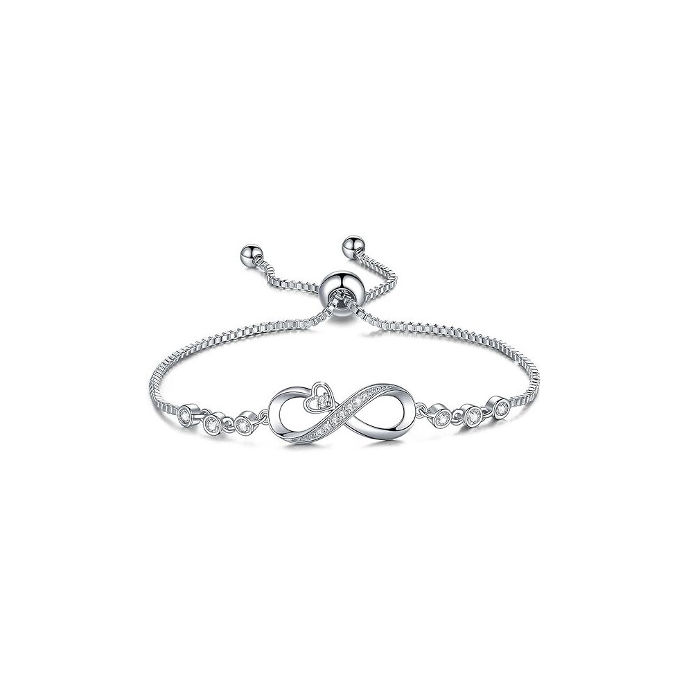 Infinity Love Bracelets for Women Girls, Birthday Mothers Day Jewelry Gifts for Her Girlfriend Wife Mom from Daughter Son