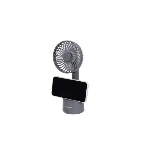Challenge Challenge Grey Hand Held Desk Fan With Dock - 4 Inch 2