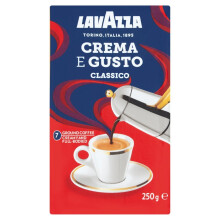 Lavazza Crema E Gusto Classico Ground Coffee 250g ( pack of 8 )