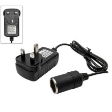 12V Car Cigarette Lighter Mains Plug to Socket Adapter Converter AC/DC