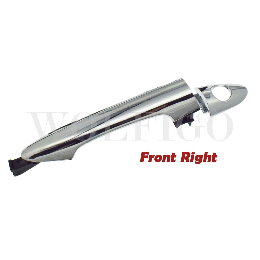 (Front right) Chrome Front Rear Left Right Outside Exterior Door Handle for Kia Picanto