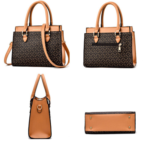 (Black) Womens Handbags Retro Shoulder Tote Bag 2