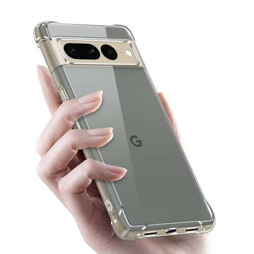 (Clear) For Google Pixel 8 Pro Plain Silicone Gel Phone Case Cover 2