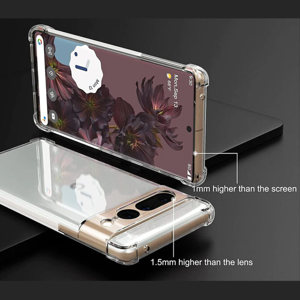 clear--for-google-pixel-8-pro-plain-silicone-gel-phone-case-cover