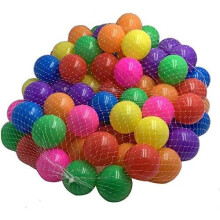 (Multicolored) MantraRaj 100PCS Kids Soft Pit Balls Plastic Play Balls Crush Proof, No Sharp Edges, Non Toxic, Phthalate & BPA Free Indoor, Outdoor Use