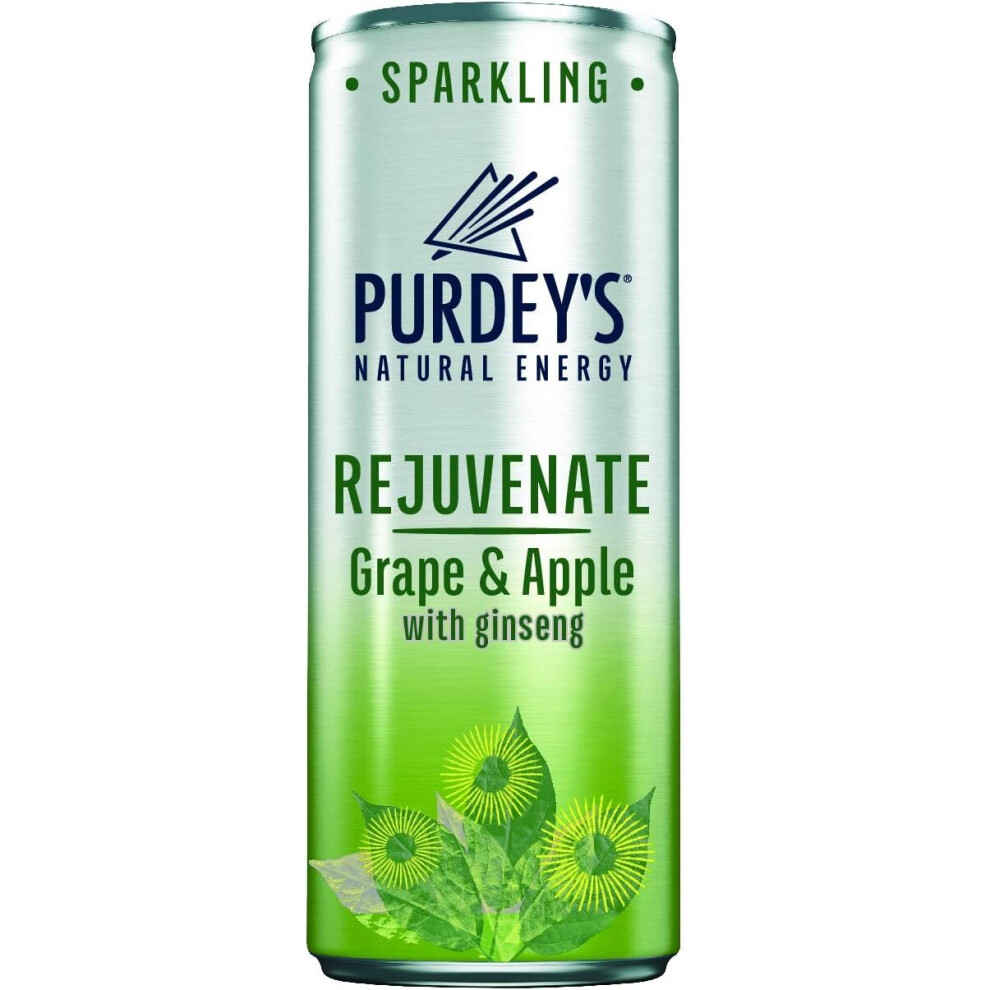 Purdeys Rejuvenate Natural Energy Drink 12 X 250 Ml Cans