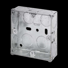 Click Scolmore Essentials 1 Gang 25MM K/O Galvanised Metal Back Box - WA093