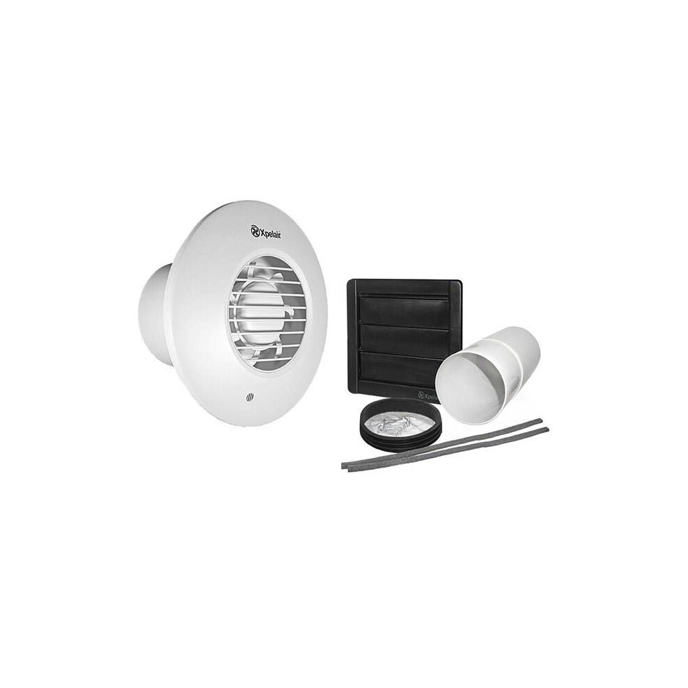Xpelair Dx100r Standard Round Extractor Fan With Wall Kit - 93005Aw