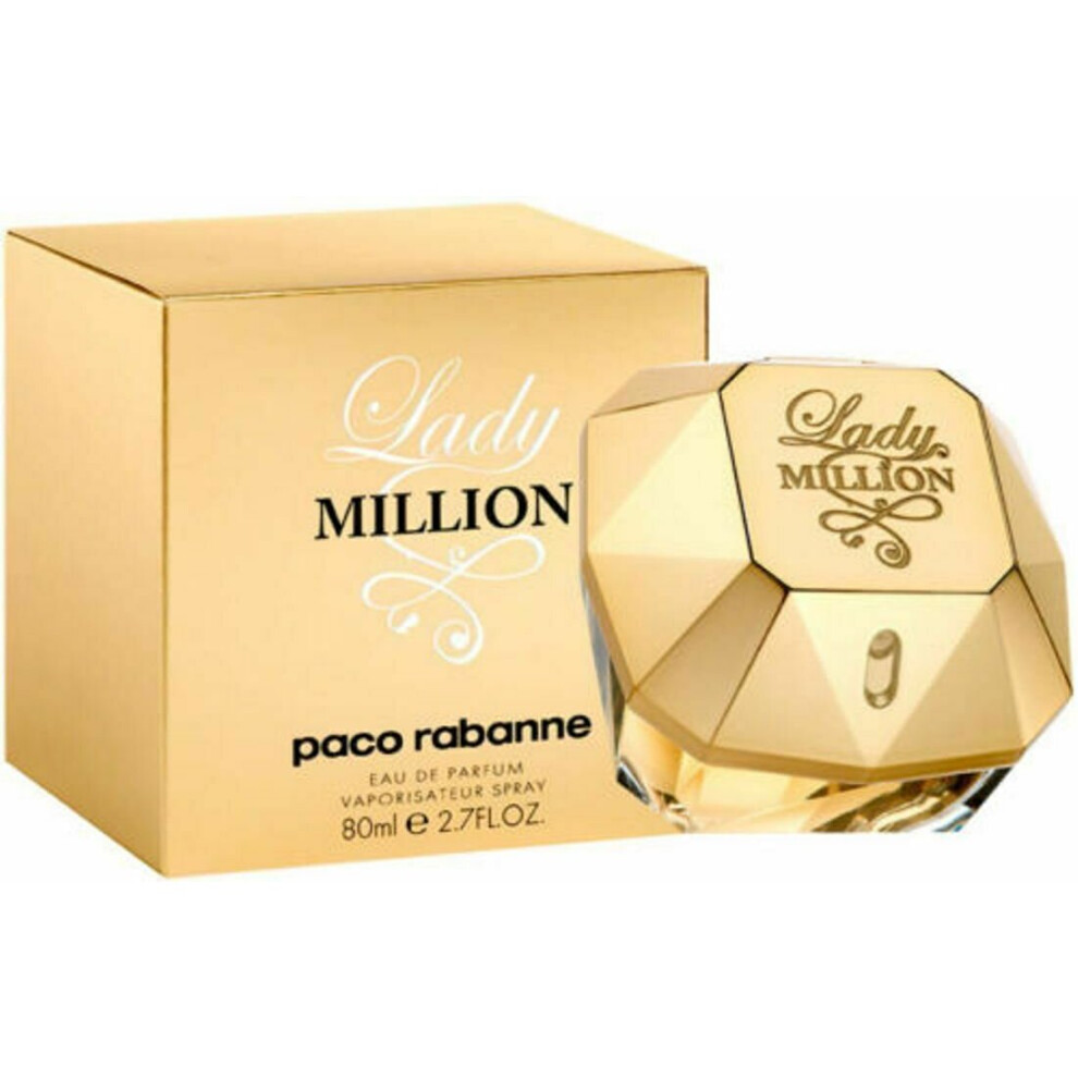 Paco Rabanne Lady Million 80ml Eau De Parfum Spray