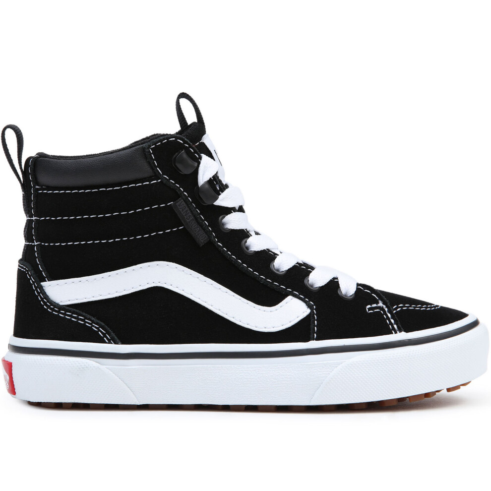 (3 UK, Black) Vans Kids Boys Filmore Hi VansGuard Suede High Top Trainers Sneakers - Black