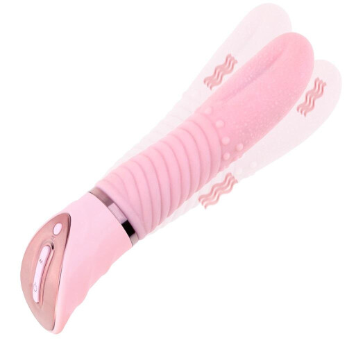 Big Tongue Vibrator Soft Dildo