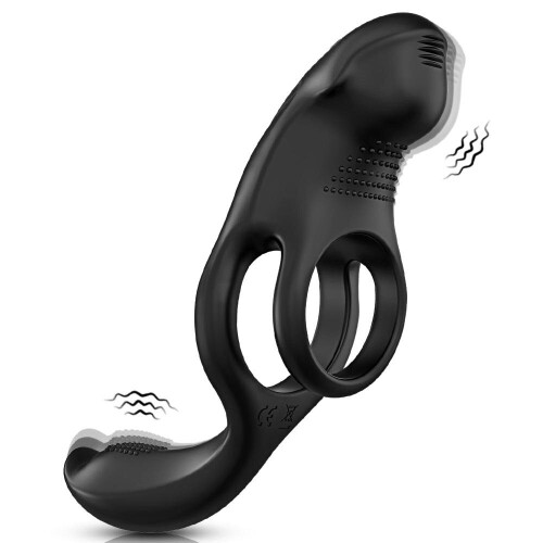 Sjh39-app-bl Vibrating Cock Ring
