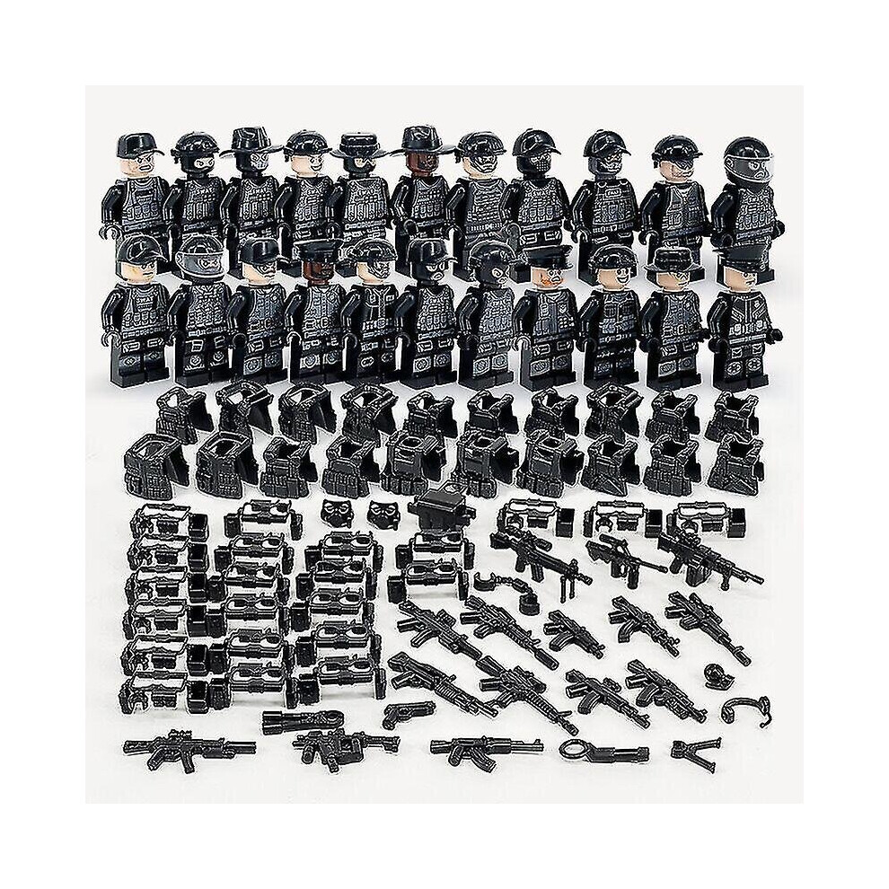 22pcs  Swat  Minifigure Toy Mini s Kids