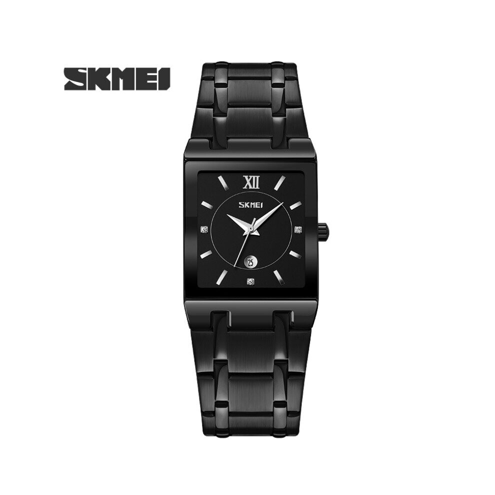 Photos - Wrist Watch  SKMEI Fashion Square Quartz Men's Watch(Black Black)