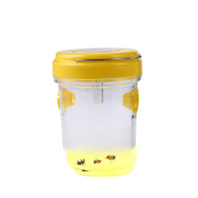 ( Yellow) Solar Powered Outdoor Wasp Trap Catcher UV Light Traps Wasps Hornets Bees