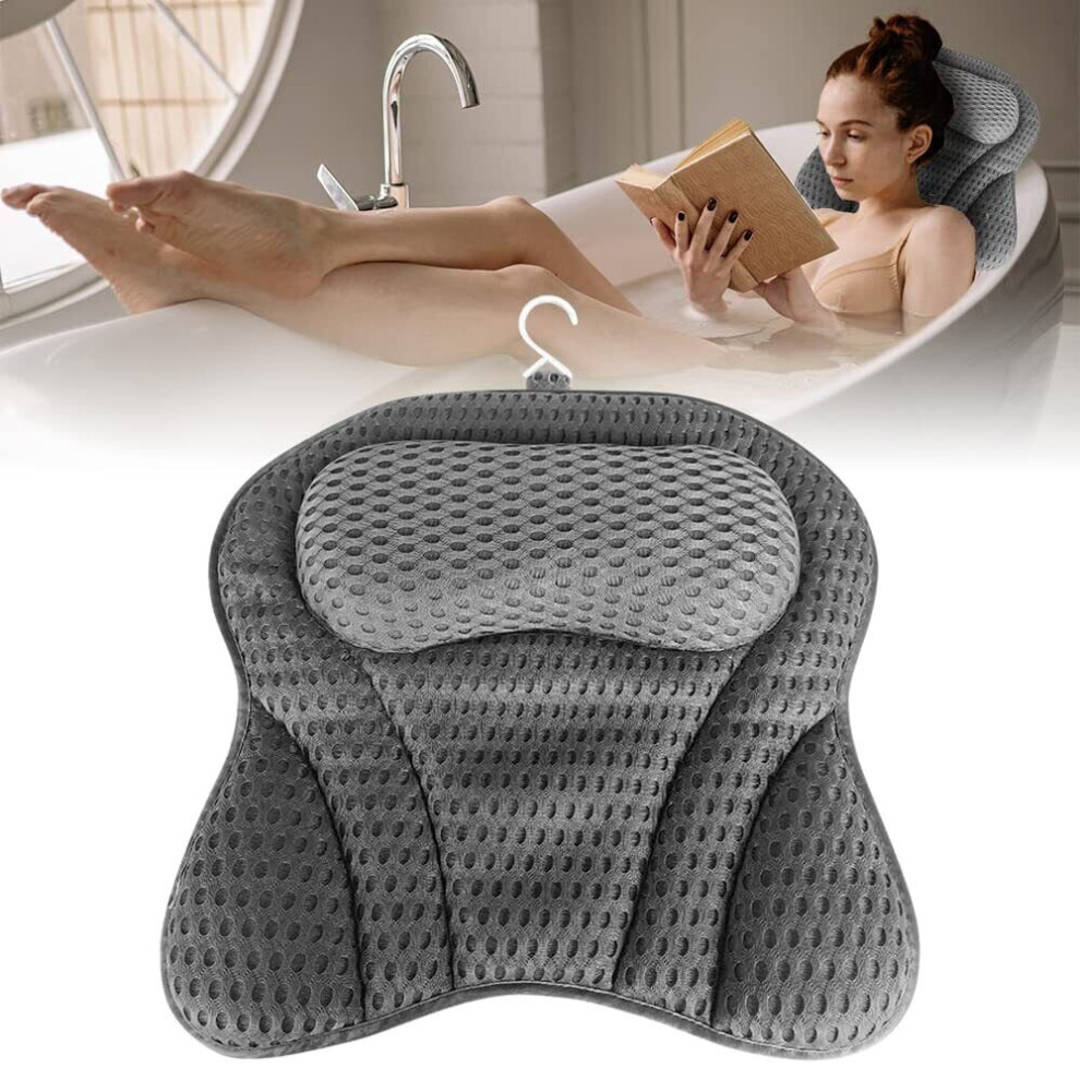 Luxury Bathroom Spa Bath Pillow Comfortable Headrest Cushion Bathtub