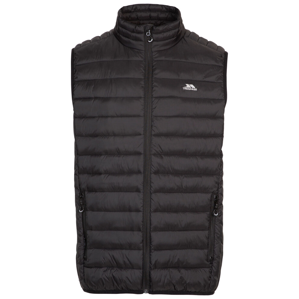(S, Black) Trespass Mens Padded Gilet Bodywarmer Gallenton
