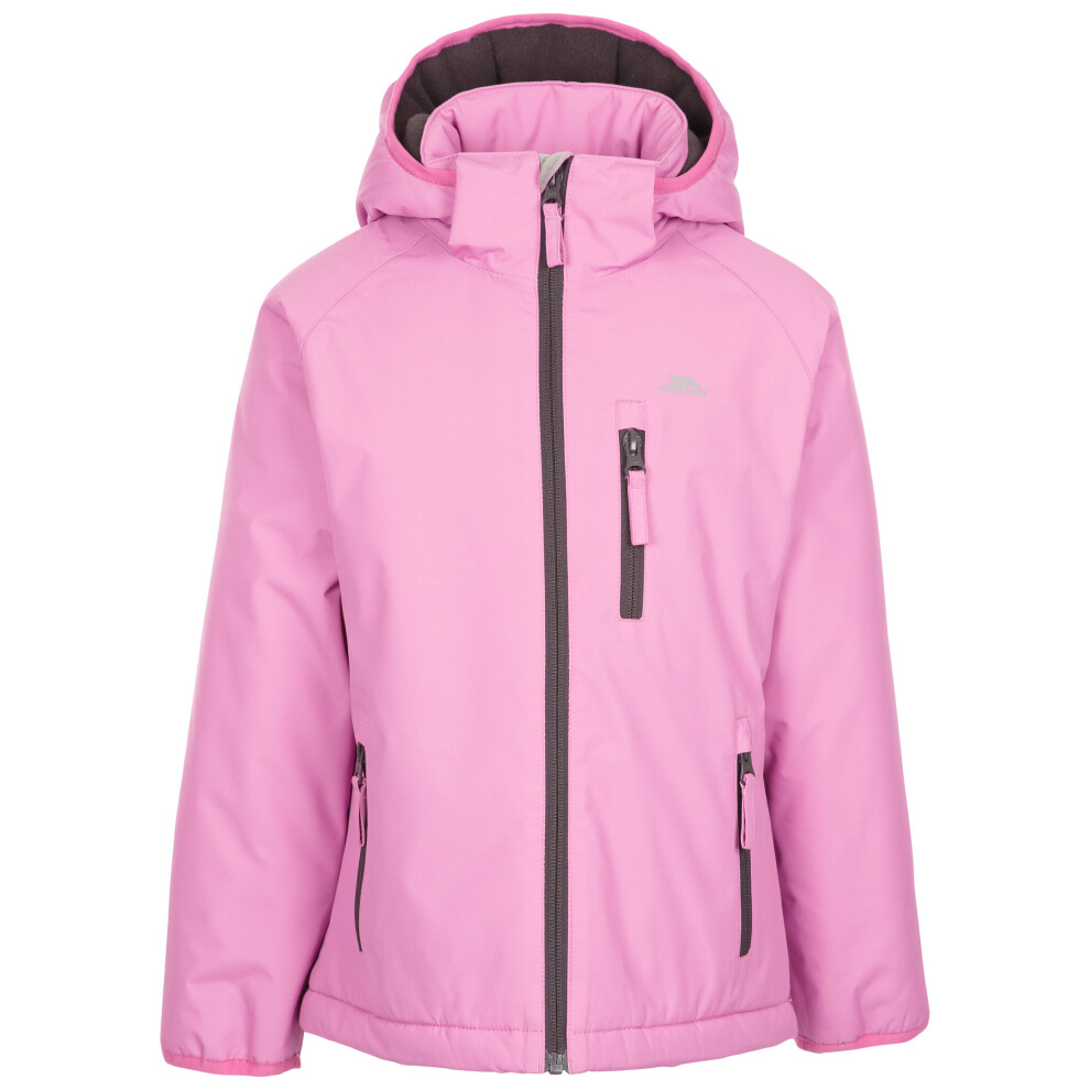 (11-12 Years, Deep Pink) Trespass Girls Padded Waterproof Jacket Shasta