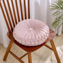 Velvet Round Pumpkin Pillow Cushion, Pink 45CM