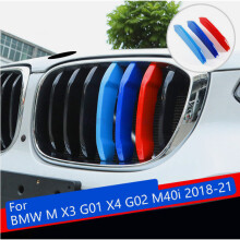 M-Tech Grille Cover Clips Trim Kidney For BMW M X3 G01 X4 G02 M40i 2018-21