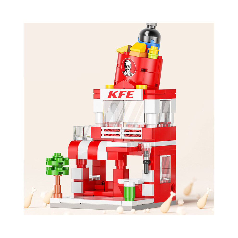 Xytgogo (Kfc) City Street View Building Blocks Model Building For Children's Toys Christmas Gifts For Lego