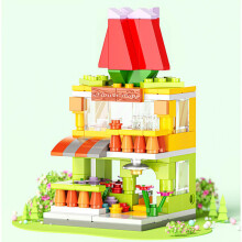 (Flower shop) City Street View Building Blocks Model Building For Children's Toys Christmas Gifts For LEGO