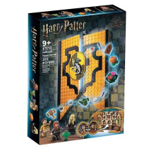 (Hufflepuff House Banner Set ) Harry Potter House Banner Set Common Room Toy Collectible Travel Toys Suitable For LEGO