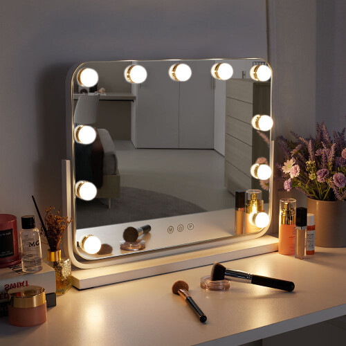 Living And Home Hollywood Vanity Mirror with Dimmable 11LED Lights