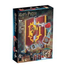 (Gryffindor House Banner Set) Harry Potter House Banner Set Common Room Toy Collectible Travel Toys Suitable For LEGO