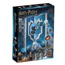 (Ravenclaw House Banner Set) Harry Potter House Banner Set Common Room Toy Collectible Travel Toys Suitable For LEGO