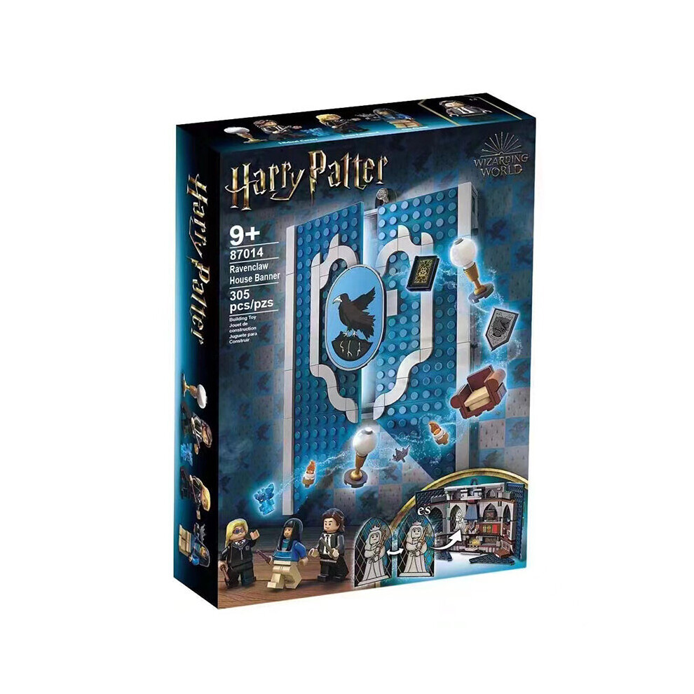 Xytgogo (Ravenclaw House Banner Set) Harry Potter House Banner Set Common Room Toy Collectible Travel Toys Suitable For Lego