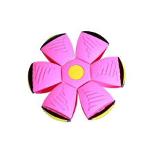 (6 lights, Pink) Pet Toy Flying Saucer Ball Flying Saucer Ball