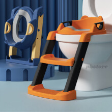 (  Orange) Foldable Baby Potty Infant Kids Toilet Chair Portable Training Seat With Ladder